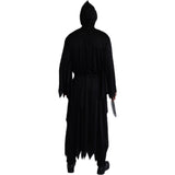 Adult Screaming Ghost Costume dark robe back view