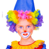Child wearing clown make up with set of 5 makeup sticks