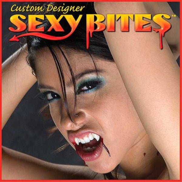 Sexy Bites custom designer vampire fangs with reusable fitting beads