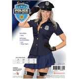 Packaging for navy short sleeve button up ladies police shirt