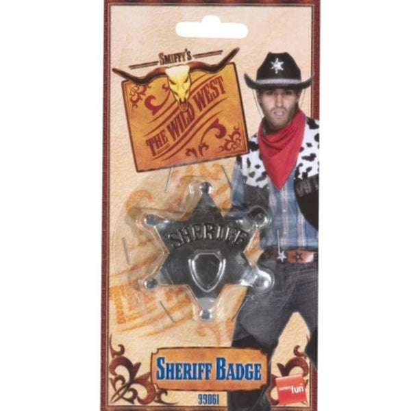 sheriff star badge western costume accessory