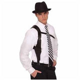 Black shoulder gun holster costume accessory