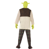 Back view of licensed adult shrek costume