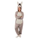 Adult Donkey costume from Shrek in plush onesie design