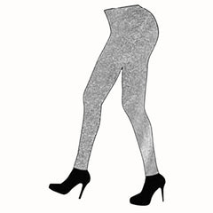 Shiny silver leggings for women – 80s, space, Mardi Gras costume pants
