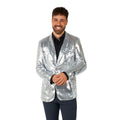 Silver Sequin Blazer Costume – Adult