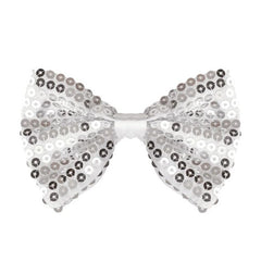 Gold sequin bow tie costume accessory for Gatsby and disco themes