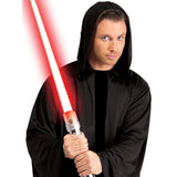 Close-up of the attached hood on the official Star Wars Sith Hooded Robe