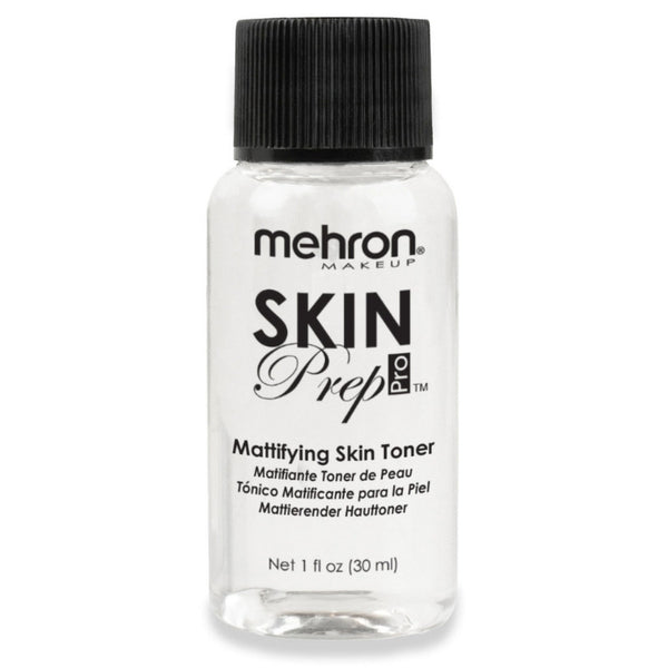 Mehron Skin Prep Pro makeup primer bottle for long-lasting wear