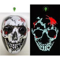 Skull Blood Light Up Halloween Mask