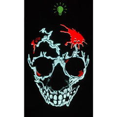 Skull Blood Light Up Halloween Mask