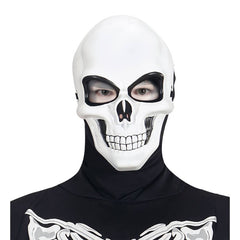 white black skull mask halloween costume