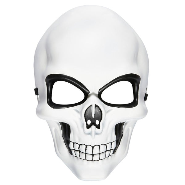white black skull mask halloween costume