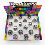 Skull colour changing ring adjustable accessory packaging