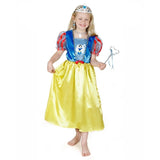 snow white glitter costume, elastic waist.