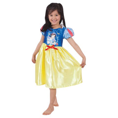 Snow White Storytime Costume - Child, dress with yellow skirt, digitally print of snow white on bodice.