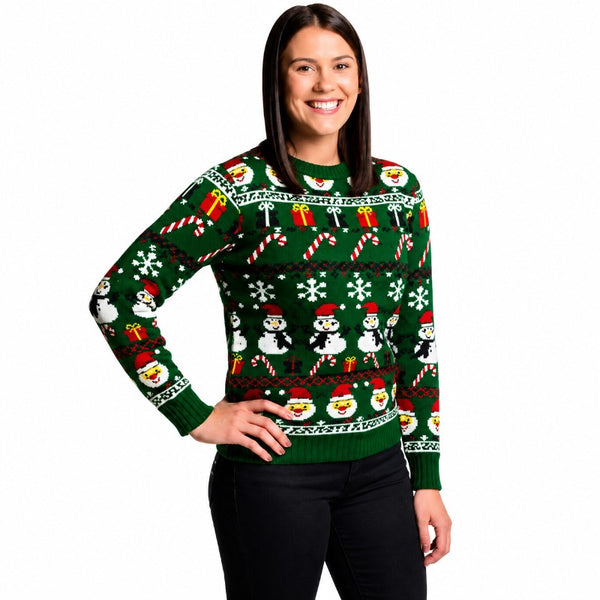 Xmas Snowman Jumper – Ladies