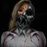 Starry Eyed Yearly Contact Lenses - Tokyo Ghoul, red with black outer rim.