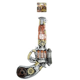 Steampunk foam revolver with header card