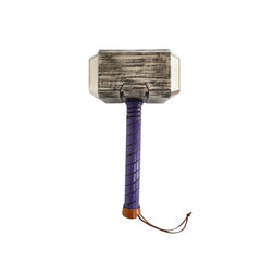 28cm plastic stone-look hammer prop – ideal for superhero or Halloween costumes