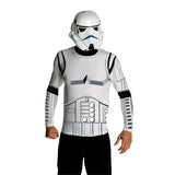 Adult Stormtrooper costume top with printed design and moulded mask