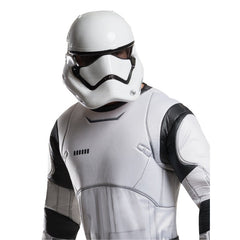 Adult deluxe Stormtrooper costume with padded jumpsuit and moulded mask