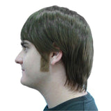 Realistic 60s-style straight sideburns for costumes