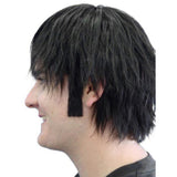 Straight human hair sideburns in assorted colours