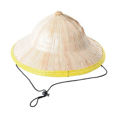 Straw-look jungle pith helmet for adult explorer or safari costumes