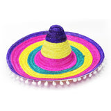 Costume sombrero with pom pom trim