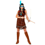 Native american wearing suede look brown boot tops