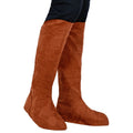 Brown Suede Look Boot Covers
