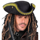 Pirate wearing the tricorn black hat