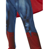superman deluxe-child-costume- jumpsuit plus cape.