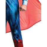 Superman Deluxe Adult Costume, digitally printed jumpsuit and cape