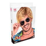 Box for blonde costume wig casual beach style