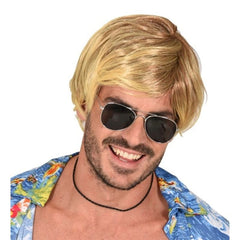 blonde surfer wig short layered surf bum costume
