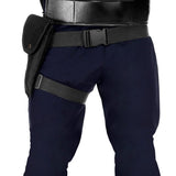 Man wearing the swat holster belt costume prop