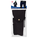 Black tactical holster belt for SWAT and law enforcement costume themes