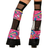 Sweet Trixie 80s mesh leg warmers – ideal for retro theme parties