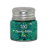 Tag aqua chunky glitter gel 20g for face and body