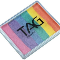 TAG Split Cake Pearl Rainbow face paint for festivals and makeup artistry