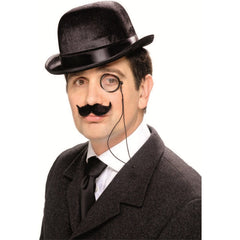 Black monocle costume accessory for Sherlock Holmes or gentleman costumes