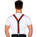 Back of tartan braces with y back