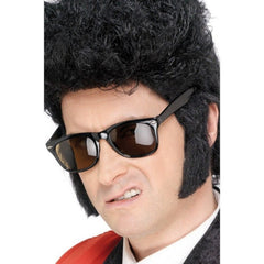 Black Teddy Boy sideburns costume accessory