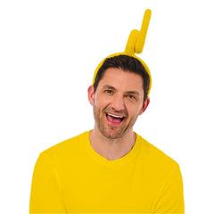 Official Teletubbies Laa-Laa Headband for adults featuring the character's signature curly antenna design