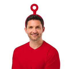 Official Teletubbies Po Headband for adults featuring the character's signature circular antenna design