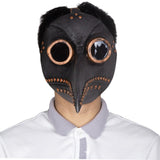 the black plague halloween mask with pointy nose