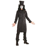 The Raven medieval jacket costume front view with wide cuffs