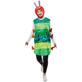 Adult Very Hungry Caterpillar costume tabard with antennae headpiece